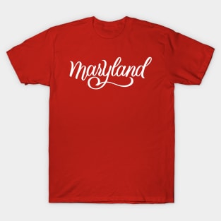 Cute Maryland Script T-Shirt